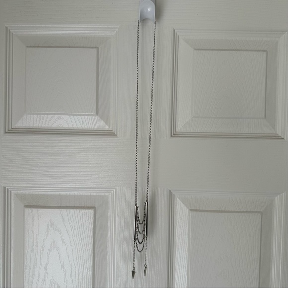 2 for $13 Silver colored long fashion necklace - Picture 3 of 3